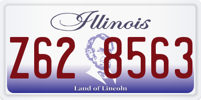 IL license plate Z628563