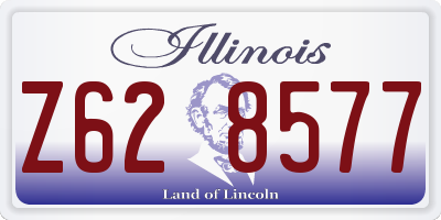 IL license plate Z628577