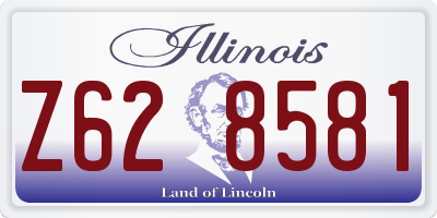 IL license plate Z628581