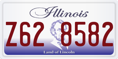 IL license plate Z628582