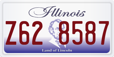 IL license plate Z628587