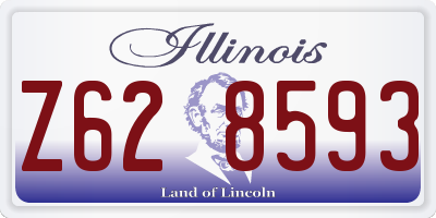 IL license plate Z628593