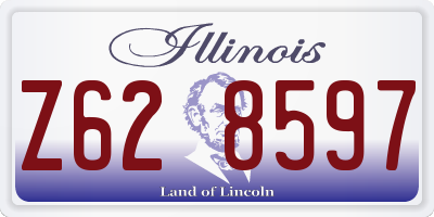 IL license plate Z628597