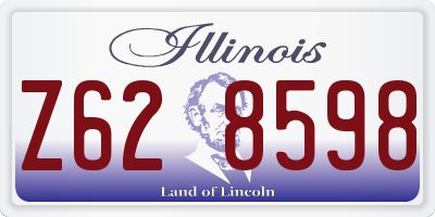 IL license plate Z628598