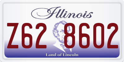 IL license plate Z628602