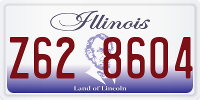 IL license plate Z628604
