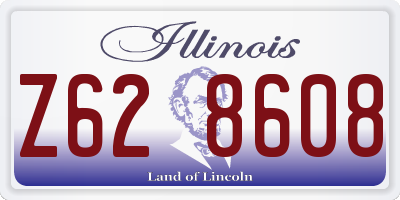 IL license plate Z628608