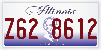 IL license plate Z628612