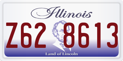IL license plate Z628613