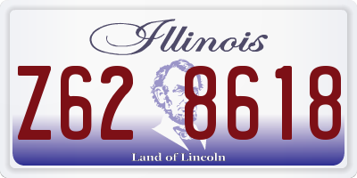 IL license plate Z628618