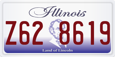 IL license plate Z628619