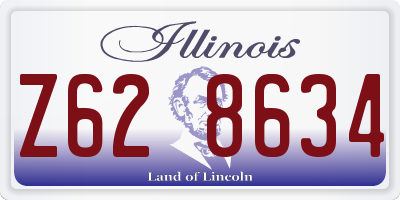 IL license plate Z628634