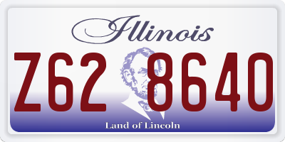IL license plate Z628640