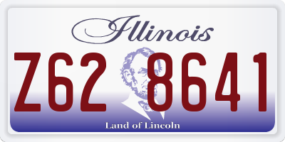 IL license plate Z628641