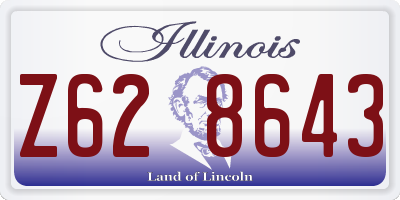 IL license plate Z628643