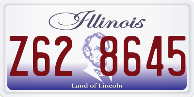 IL license plate Z628645