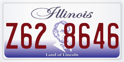 IL license plate Z628646