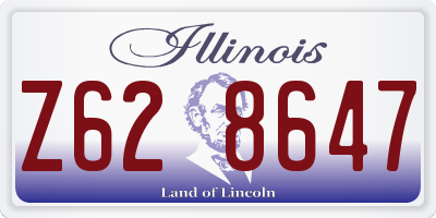 IL license plate Z628647