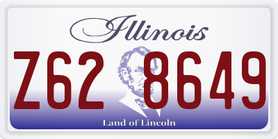 IL license plate Z628649