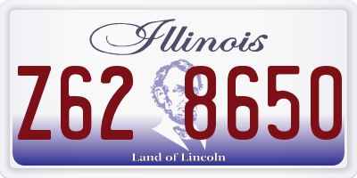 IL license plate Z628650
