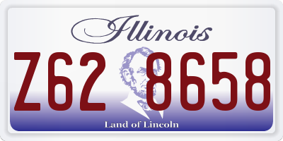 IL license plate Z628658