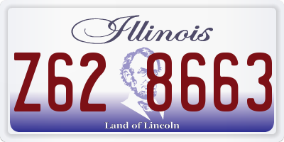 IL license plate Z628663
