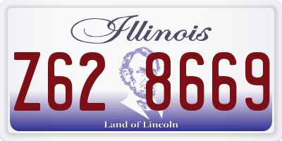 IL license plate Z628669