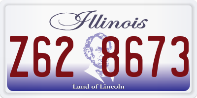 IL license plate Z628673