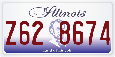 IL license plate Z628674