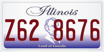 IL license plate Z628676