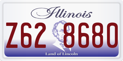 IL license plate Z628680