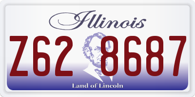 IL license plate Z628687