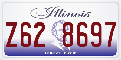 IL license plate Z628697