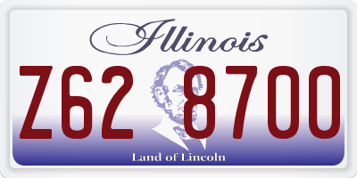 IL license plate Z628700