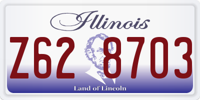 IL license plate Z628703