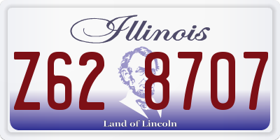 IL license plate Z628707