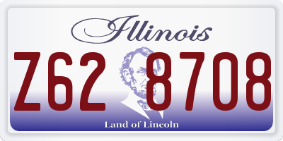 IL license plate Z628708