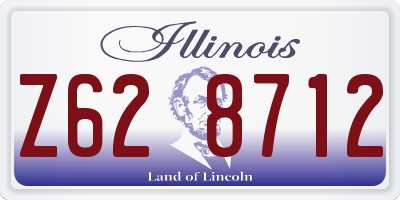IL license plate Z628712