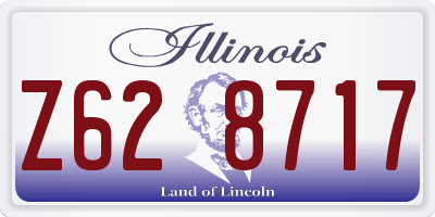 IL license plate Z628717