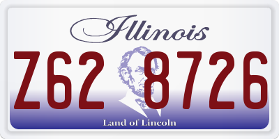 IL license plate Z628726