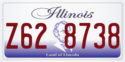 IL license plate Z628738