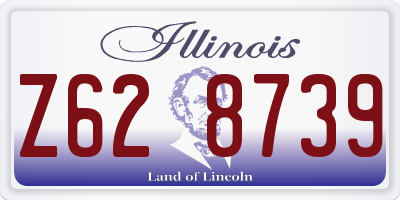 IL license plate Z628739