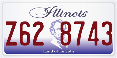 IL license plate Z628743