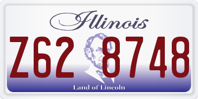IL license plate Z628748