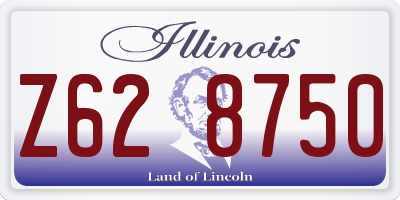 IL license plate Z628750