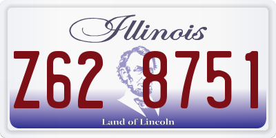 IL license plate Z628751