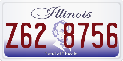 IL license plate Z628756