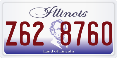 IL license plate Z628760