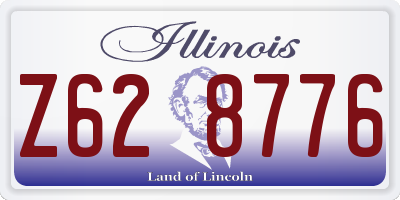 IL license plate Z628776