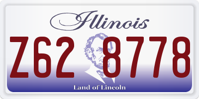 IL license plate Z628778